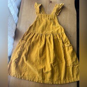 Cat & Jack Toddler Mustard Corduroy Crissross Back
Sleeveless Dress Size 5T